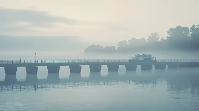 晨雾渡江封面 - 河岸风声影像